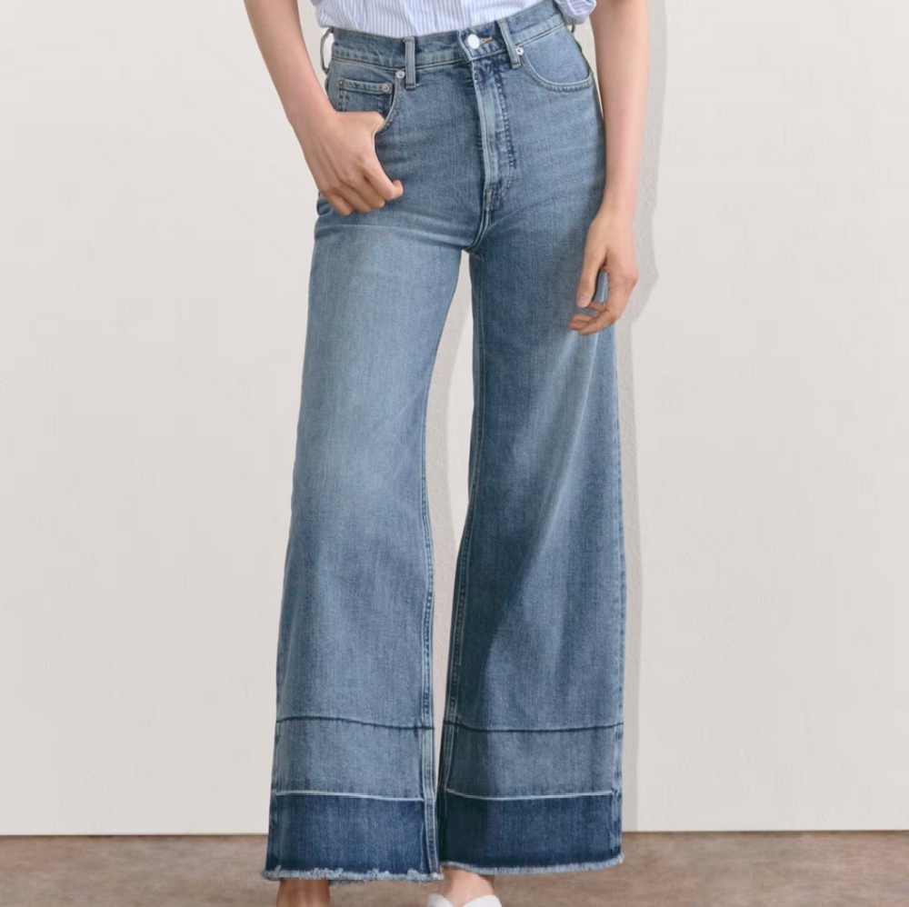 Everlane The Way-High Sailor Jean, size 29S, in color Tint Blue